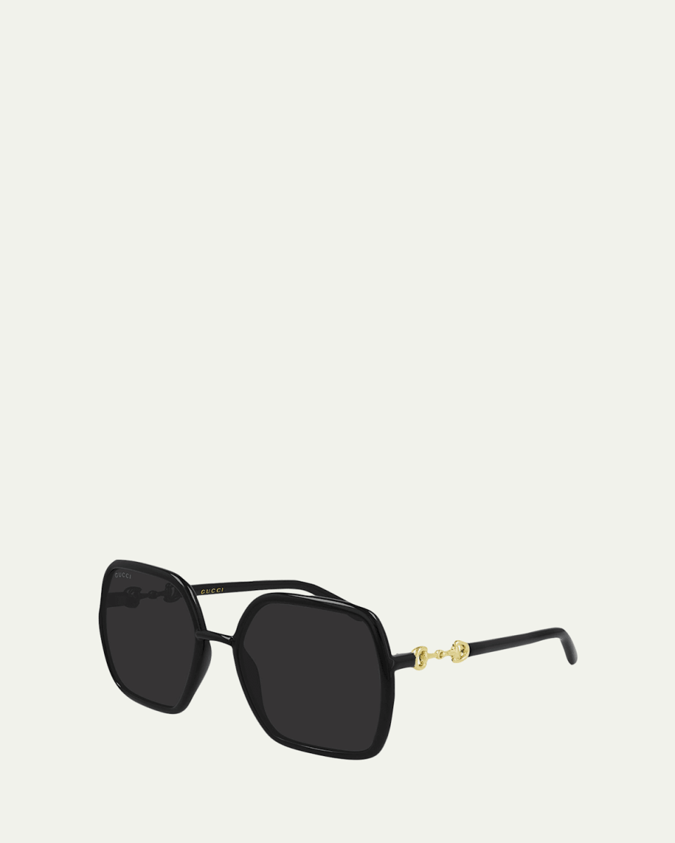 Oversized Geometric Injected Plastic Sunglasses